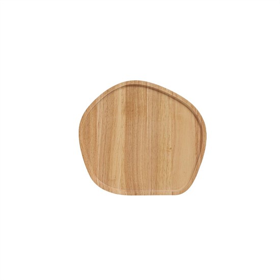Home & Tech Wooden Serving Platter Round