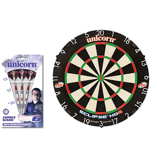 Eclipse Pro HD2 Dartboard + Level 6 Dart Set