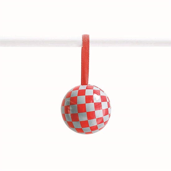 Christmas Baubles | Pack of 6 | Red Checkers