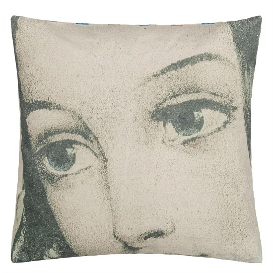 Ellens Eyes Parchment Cushion