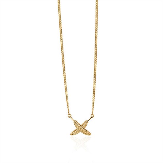Feather Kisses Pendant Gold Plate Feather Kisses Pendant Gold Plate