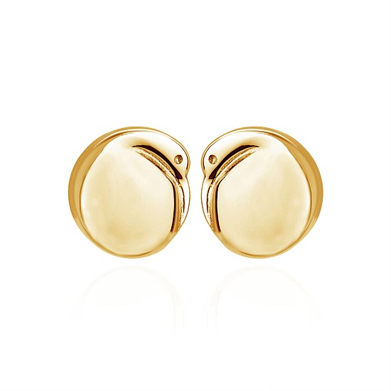 Kiwi Studs Gold Plate
