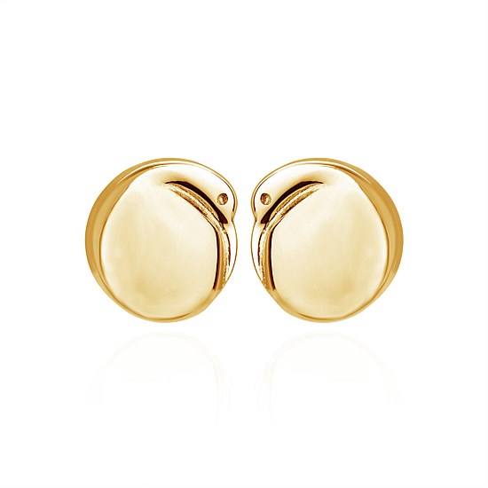 Kiwi Studs Gold Plate