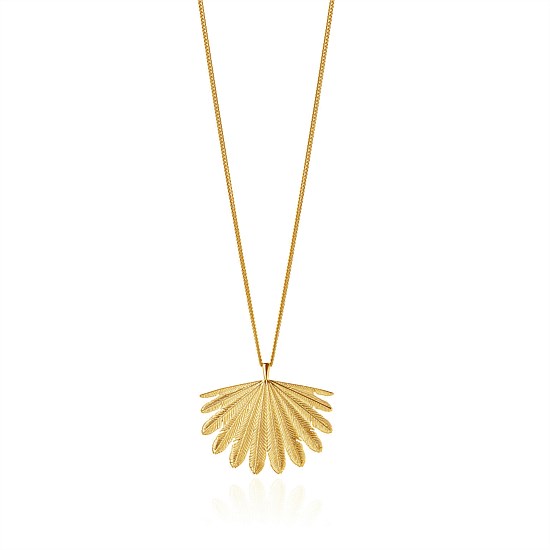 Fan Tail Pendant Gold Plate