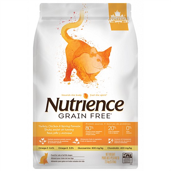 Grain Free Turkey Chicken & Herring Dry Cat Food