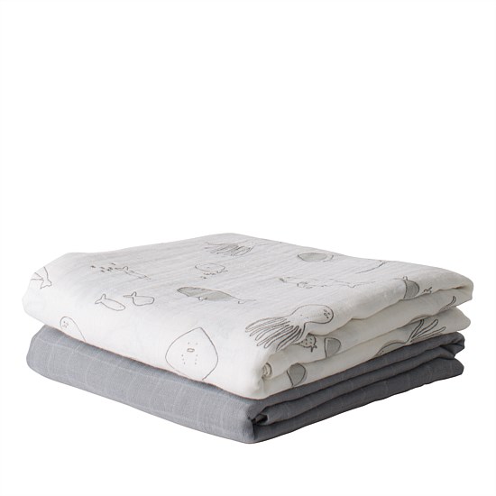 Muslin Wrap Assorted S/2