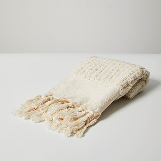 Ecru Organic Cotton Turkish Hand Towel