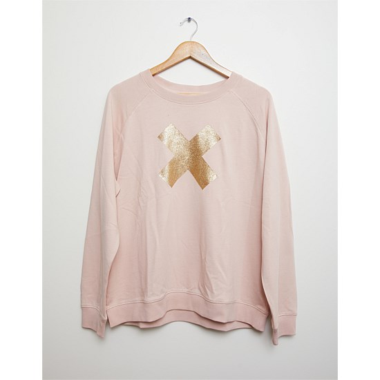 Sweater Blush With Gold Glitter X