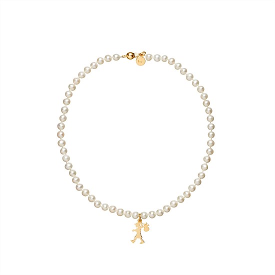 Girl With All The Pearls Necklace