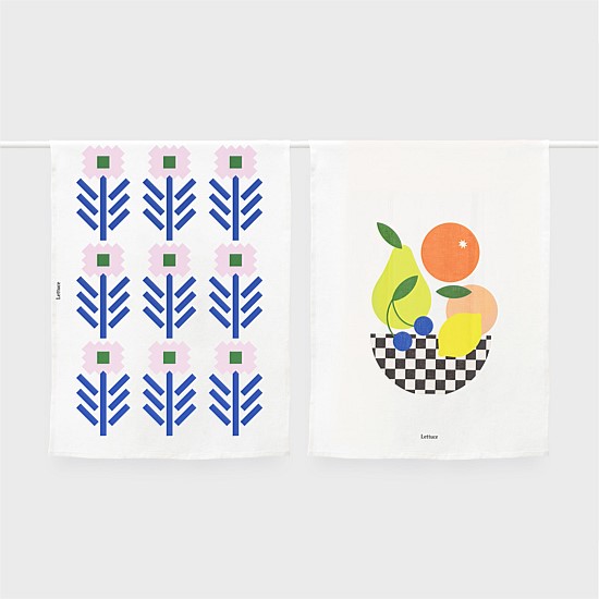 Lettuce Tea Towel Set Lettuce Tea Towel Set