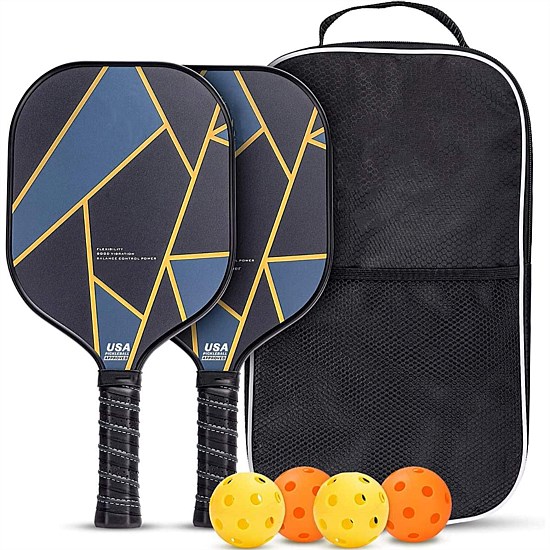 Pickleball Set 2 x Paddles, 4 x Balls, 1 x bag