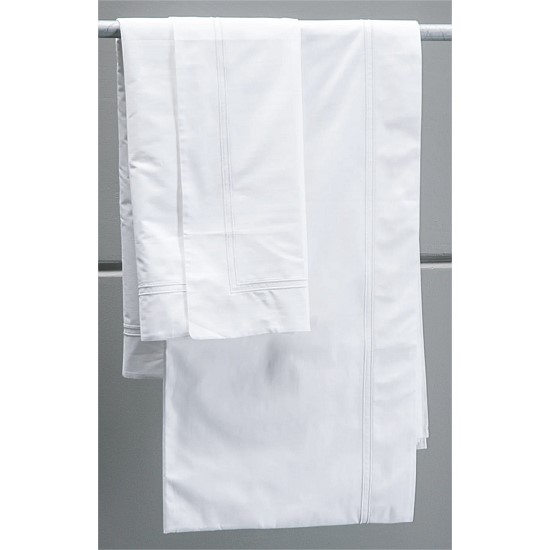 Livorno White/White Fitted Sheet