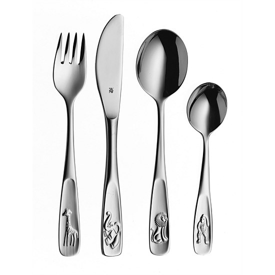 Childs Cutlery Set 4pce Animals