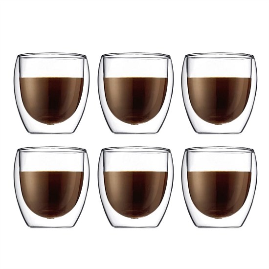 Pavina Double Wall 250ml 6 Piece Set