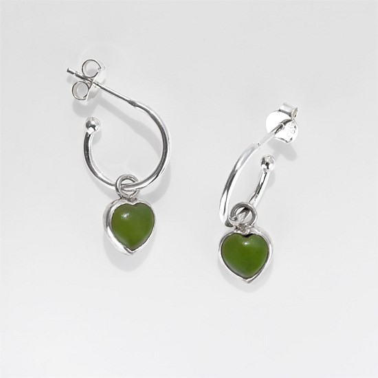 Pounamu Heart Earrings