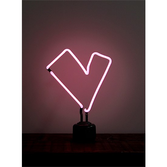 Somekind - Neon 'Heart' Wood Pink