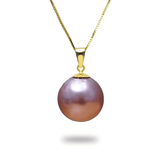 11-12mm Baroque Purple Freshwater Pearl Pendant