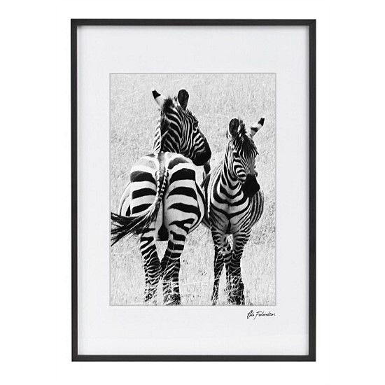 Stand Strong Zebra Print Wall Art