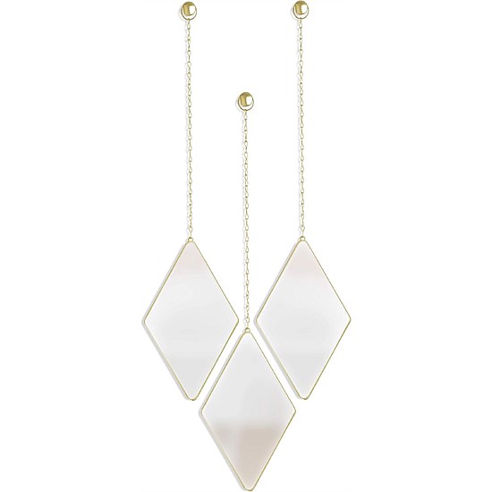 Dima Mirror, (Set 3), Matte Brass