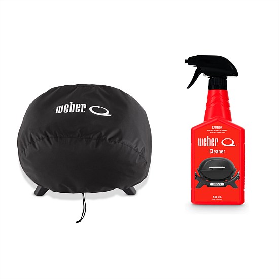 Weber Bundle Q1000N Baby Cover & Q Cleaner