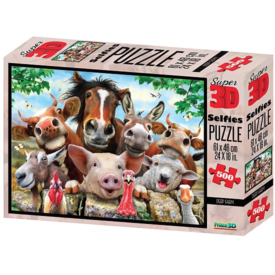 500-Piece Derp Farm Selfies Jigsaw Puzzle