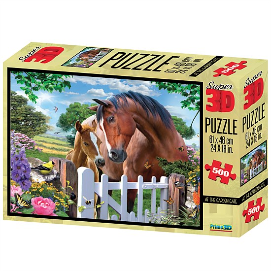 500-Piece At The Garden Gate Jigsaw Puzzle