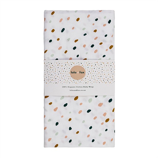 Lola + Fox Confetti Leaves Muslin Wrap