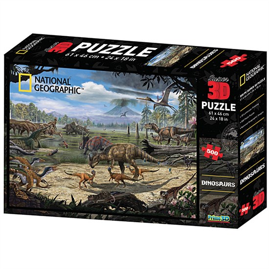 500-Piece Dinosaur Marsh Jigsaw Puzzle