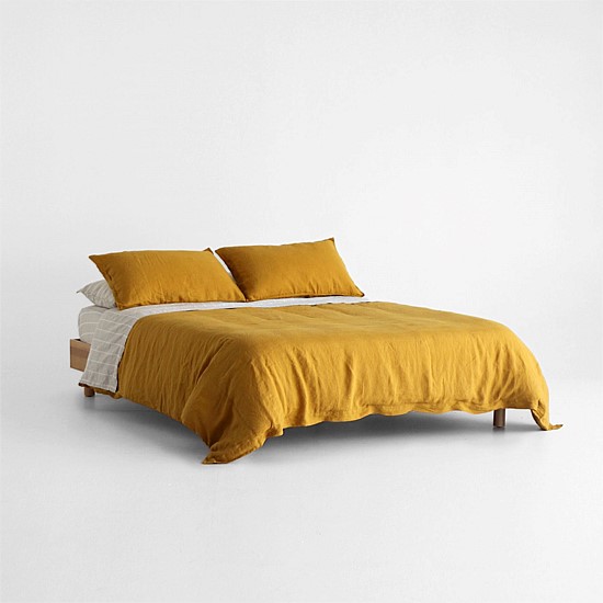 Flax Linen Duvet Cover - Cover Sunshine