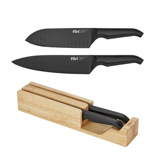 Jet Black Knife Set 3pc