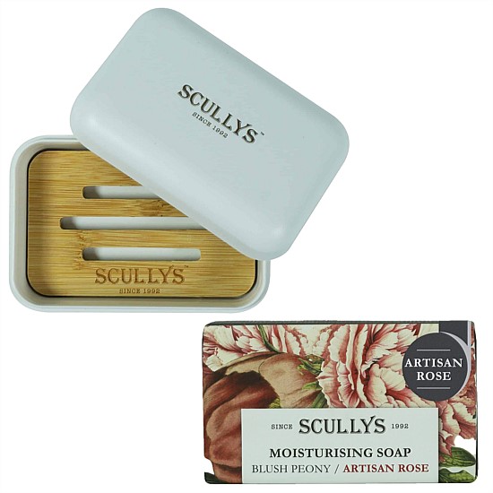 Artisan Rose Soap & Dish Set