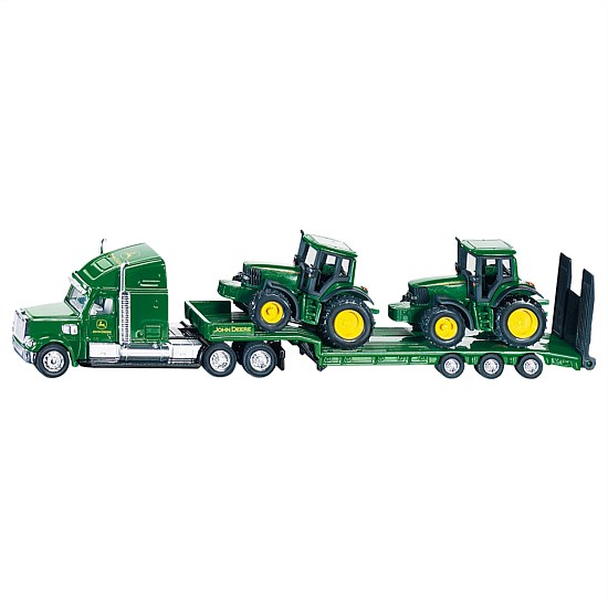1:87 Freightliner Truck with 2 John Deere Tractors