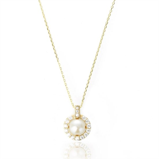 Oceans Tasman Freshwater Pearl Pendant - Gold