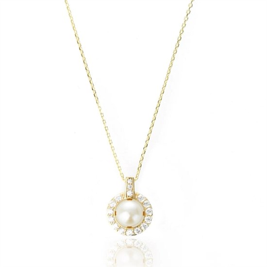 Oceans Tasman Freshwater Pearl Pendant - Gold