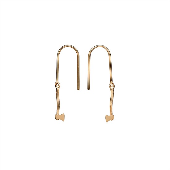 KWJ Axe Earrings YG