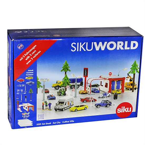 World City Playset including 3 Cars
