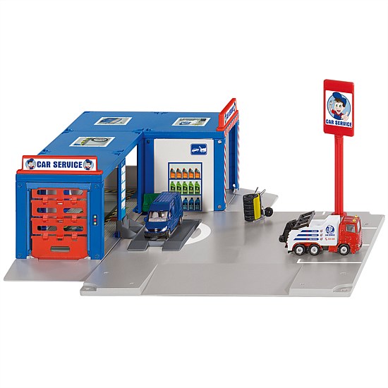 World Car Service Garage with 2 Vehicles