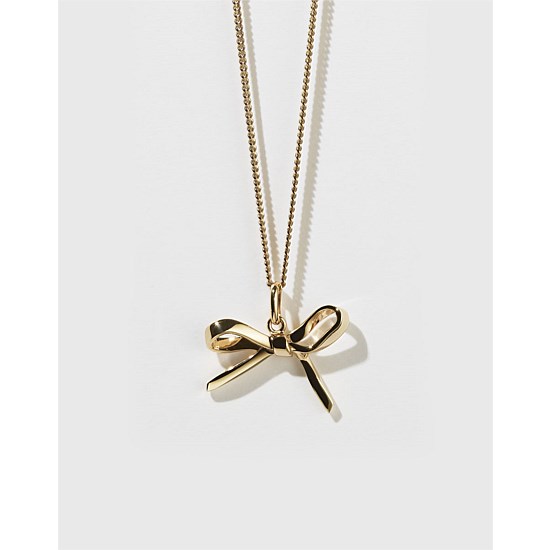 Bow Charm Necklace 9Y