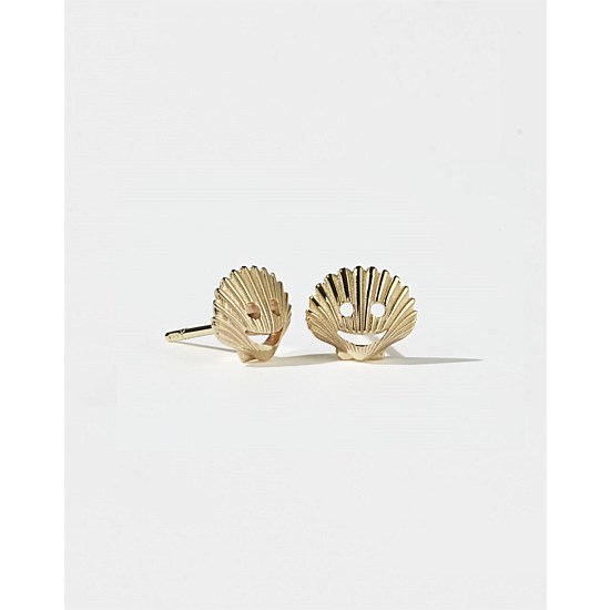 Nell Shell Stud Earrings 9Y