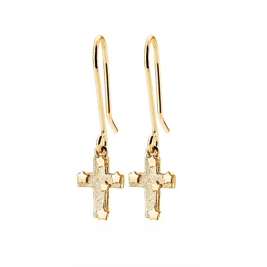 Southern Cross Earrings Gold Plate