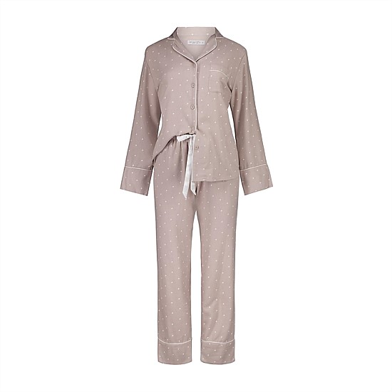 Vanessa Beige Brushed Cotton Set