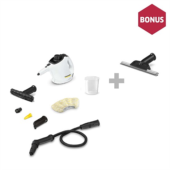 White Edition Steam Cleaner SC1 Bundle