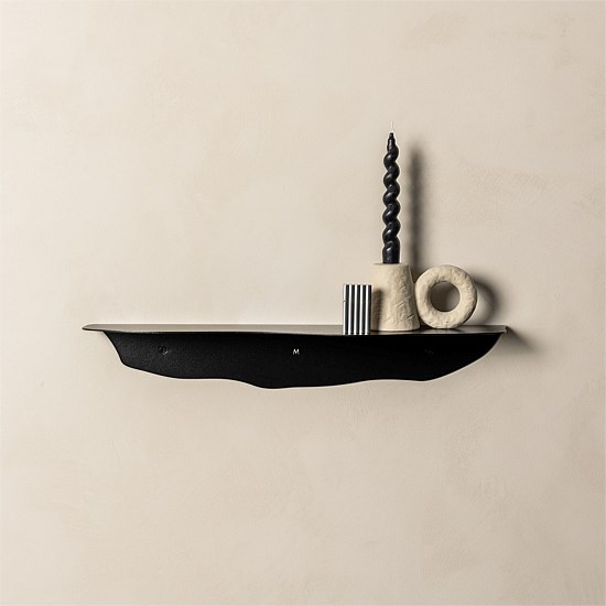 Fold Wavy Shelf 550 - Black