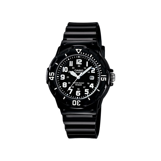 Kids 100 Metre Water Resistant Black Analogue Watch