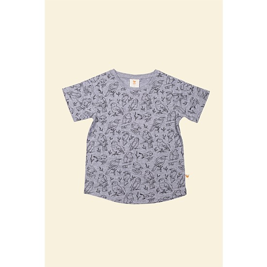 Weka Kids Tee - Bird Print