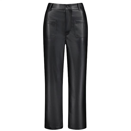 June Womens Faux Leather Pants