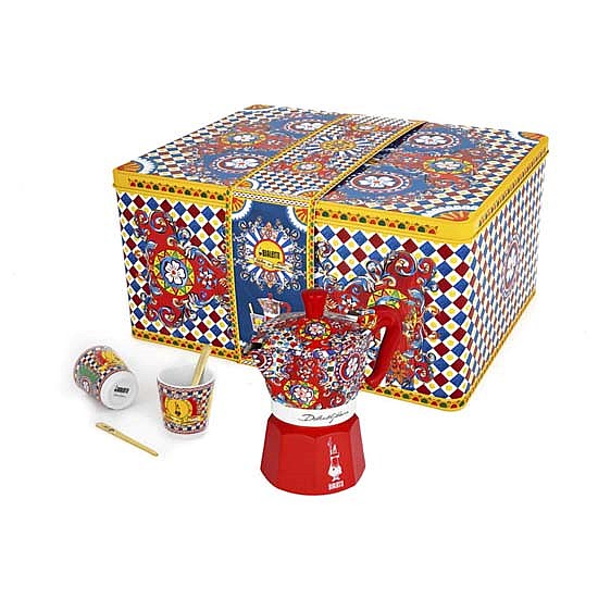 Dolce&Gabbana Moka | 2 Cup Glasses & Stirrers Set