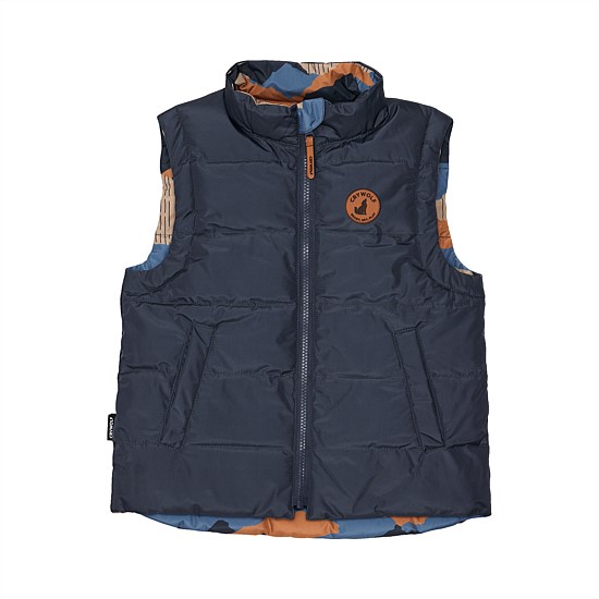 Reversible Vest - Camo Mountain