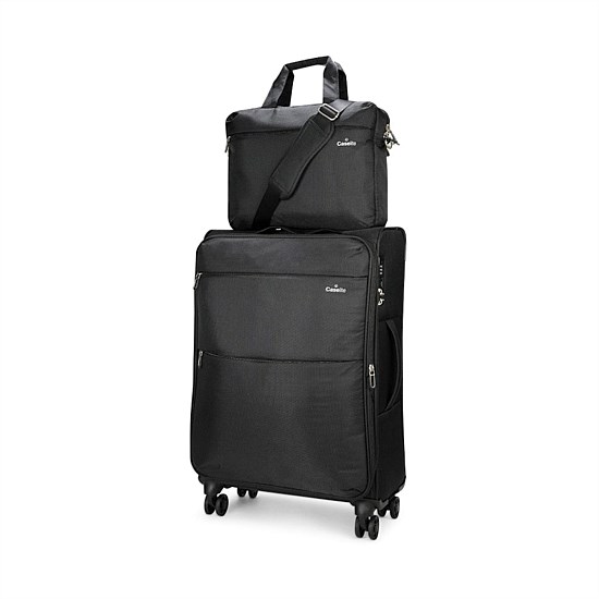 Caselite Ultra 69cm Softside Checked Suitcase & Laptop Bag Set