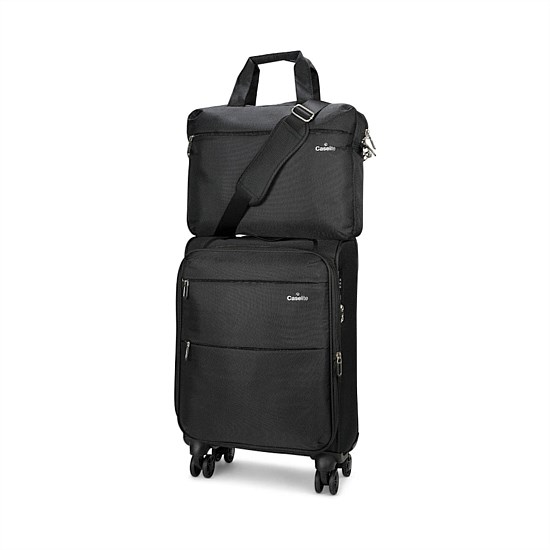 Caselite Ultra 55cm Softside Carry-On Suitcase & Laptop Bag Set